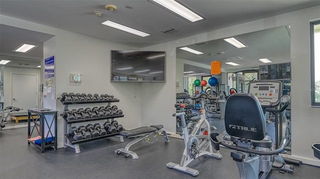 view of exercise room