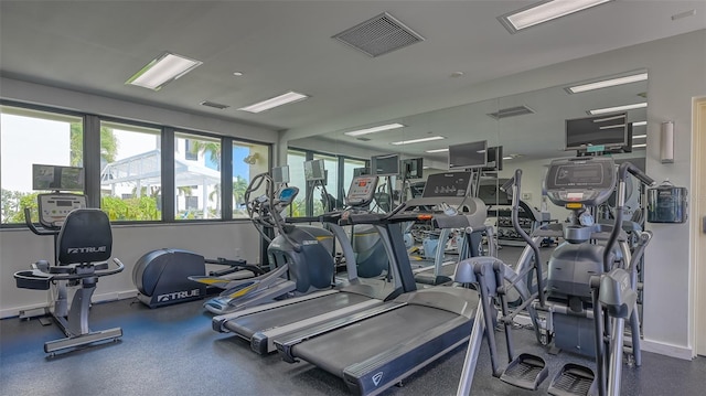 view of workout area