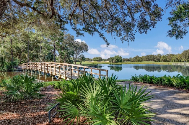 view of water feature