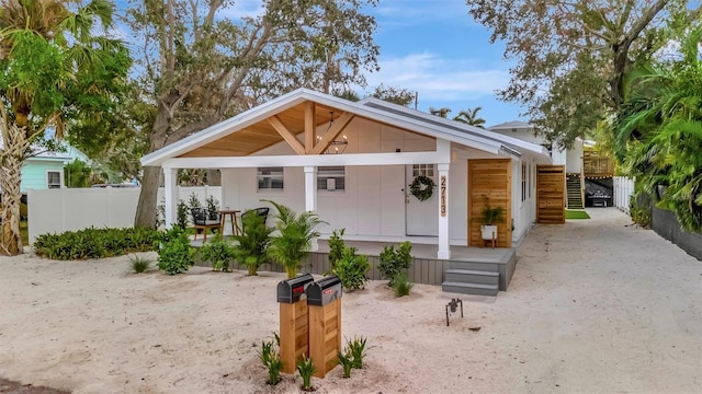 view of bungalow-style home