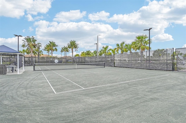 view of tennis court