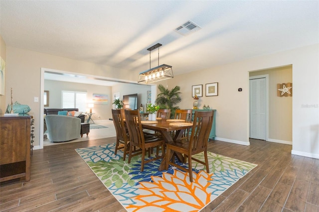 view of dining room