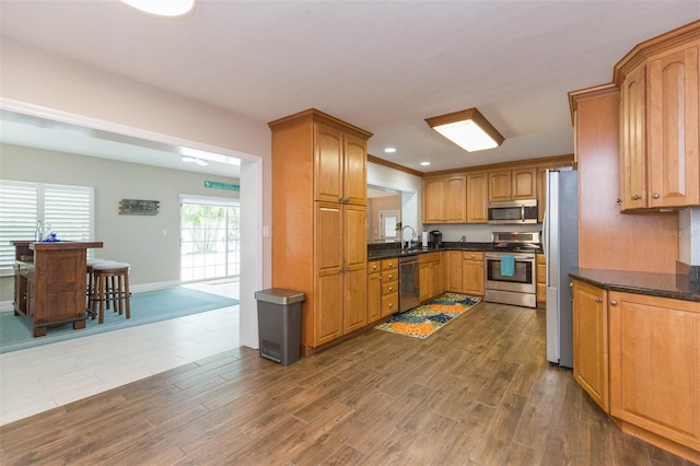 kitchen with stainless steel appliances and sink