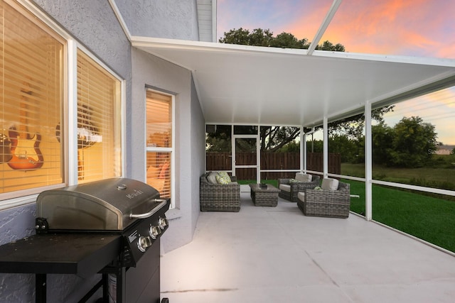 view of sunroom / solarium