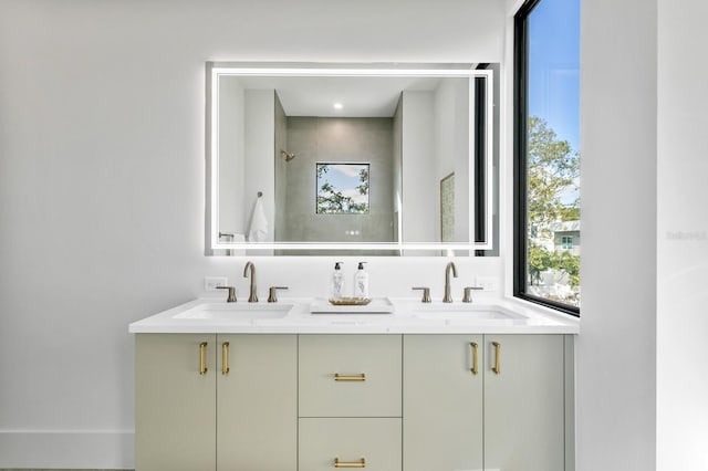 bathroom with vanity