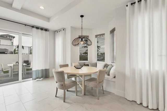 dining area featuring breakfast area