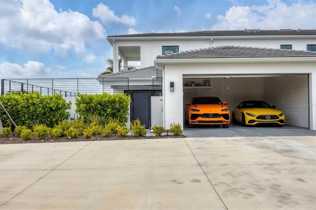 view of front of house featuring a garage