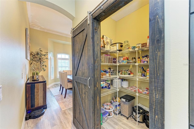 view of pantry