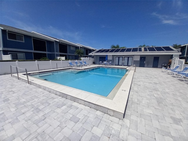 view of pool with a patio