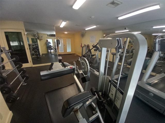 view of exercise room