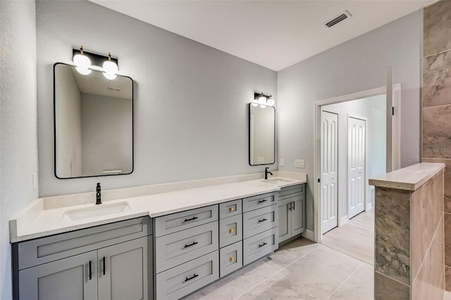 bathroom with vanity