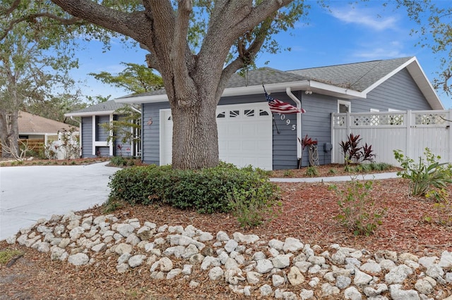 ranch-style house with a garage