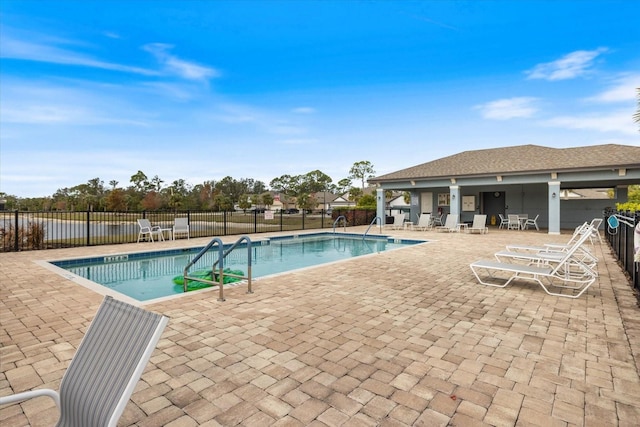 view of pool with a patio area