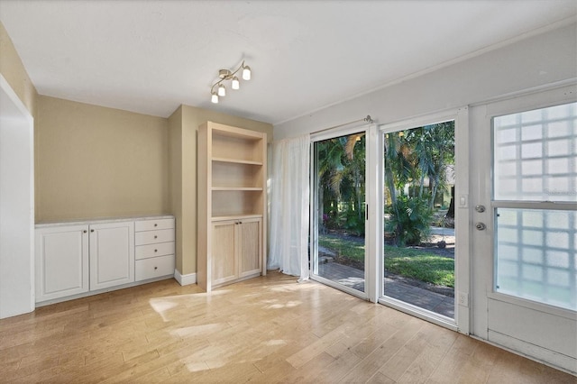 interior space featuring light hardwood / wood-style floors