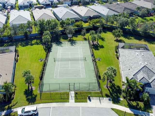 aerial view featuring a residential view