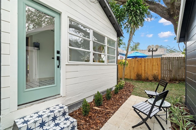 exterior space featuring a patio