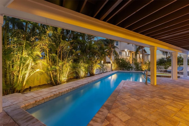 view of pool with a patio area