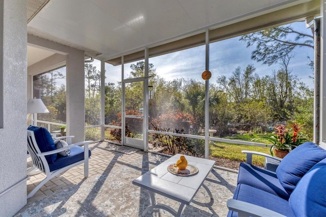 sunroom featuring plenty of natural light