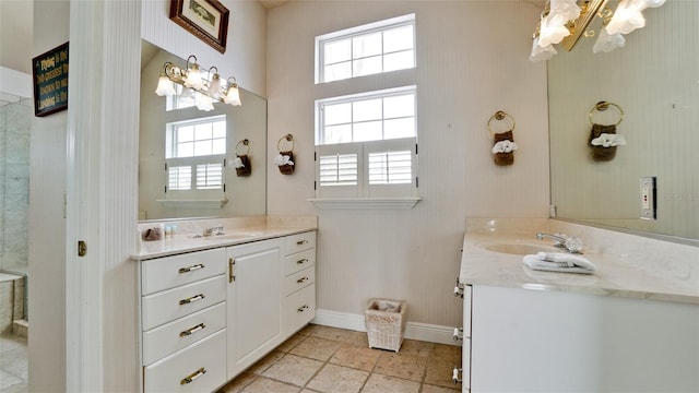 bathroom featuring vanity