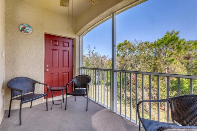 view of balcony