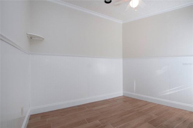 bonus room with ceiling fan and hardwood / wood-style floors