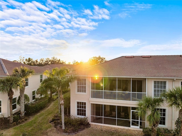 view of rear view of property