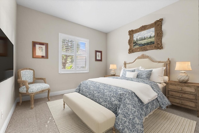 bedroom featuring carpet flooring