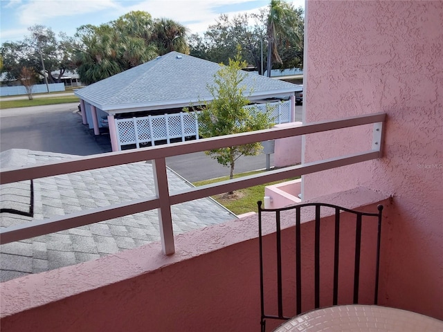 view of balcony