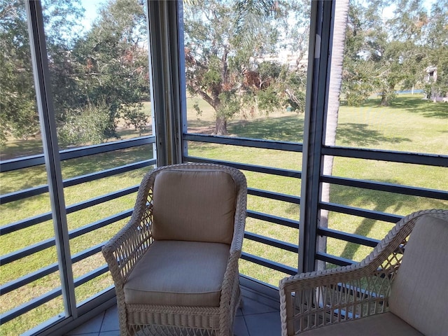 view of sunroom / solarium