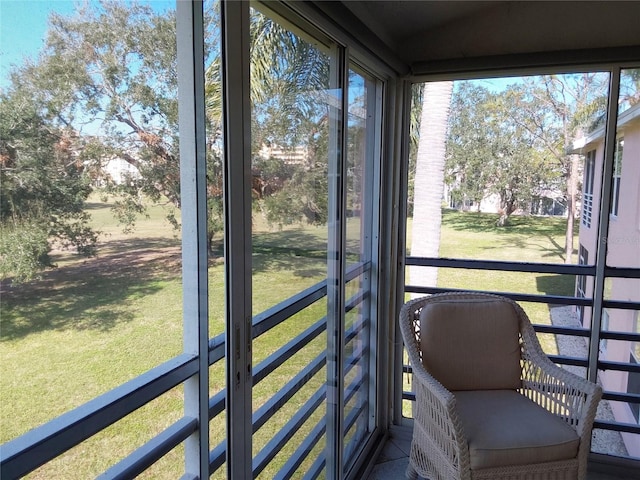 view of sunroom / solarium