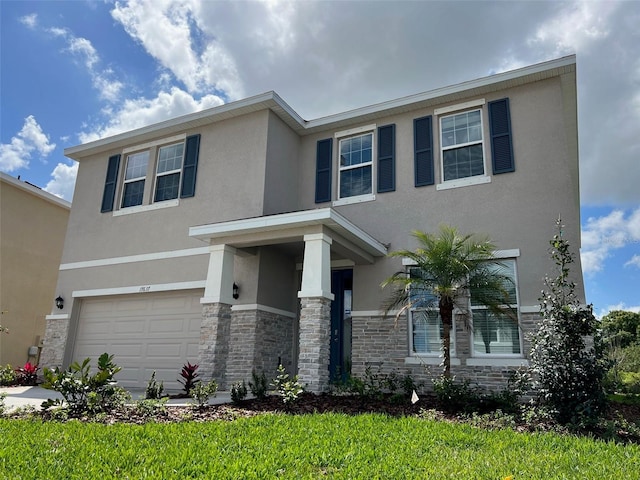 view of front of home featuring a garage