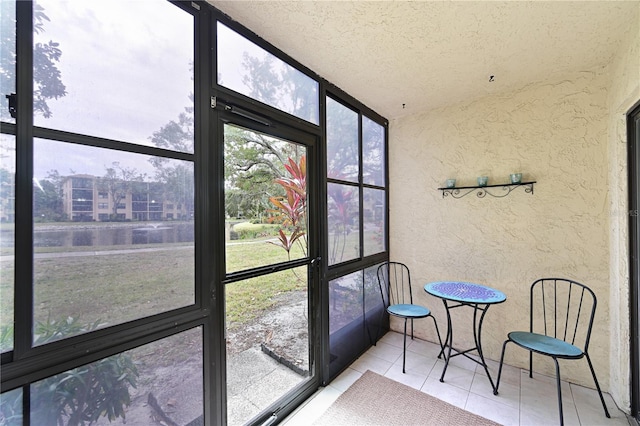 view of sunroom / solarium