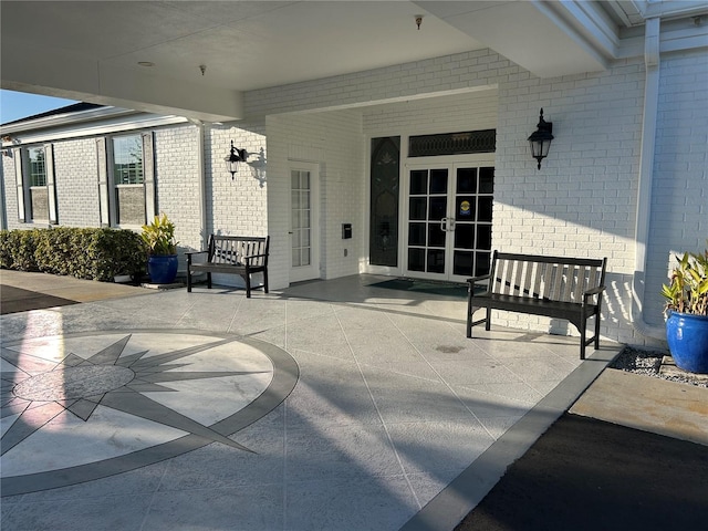 view of patio / terrace with french doors