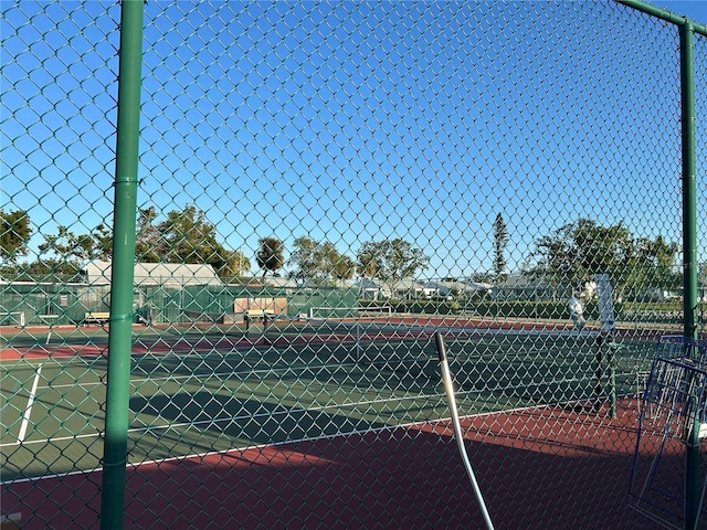 view of tennis court