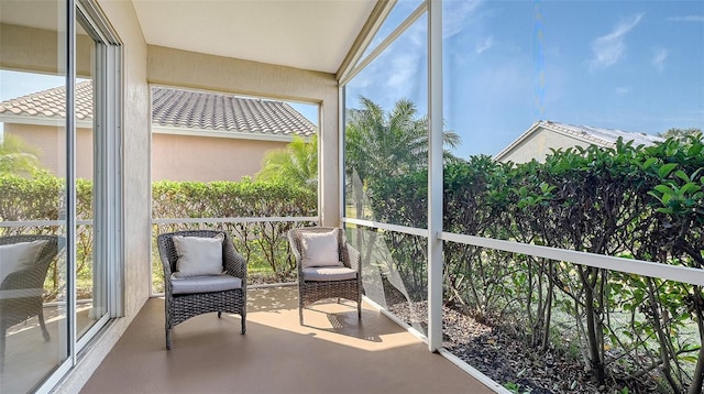 sunroom featuring a wealth of natural light