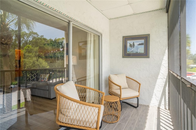 sunroom / solarium with a healthy amount of sunlight