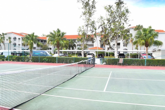 view of tennis court