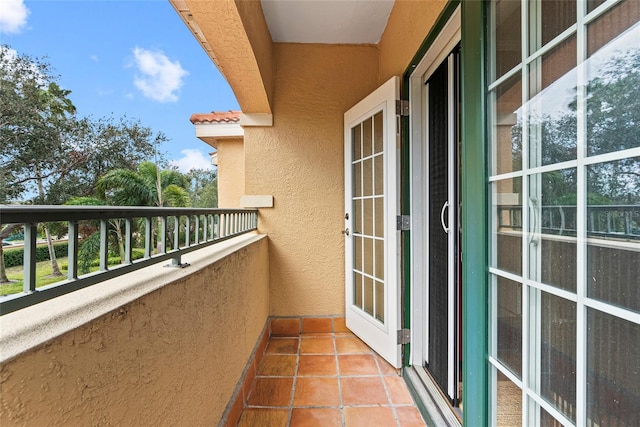 view of balcony