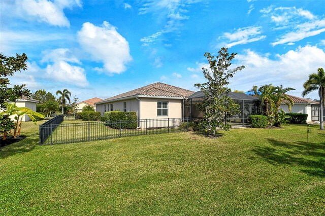 exterior space with a lanai