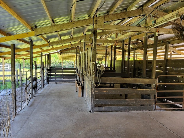 view of stable