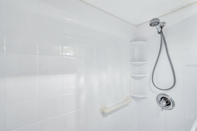 details with tiled shower