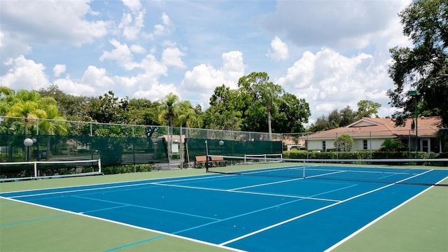 view of tennis court