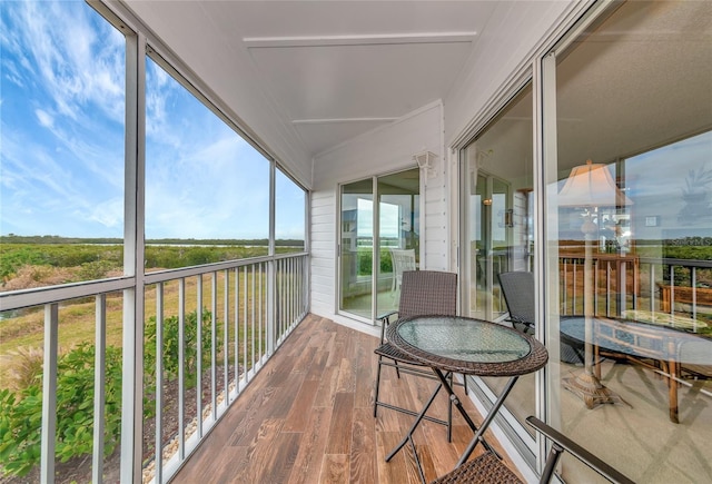 sunroom / solarium with plenty of natural light