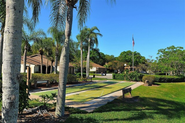 surrounding community featuring a lawn