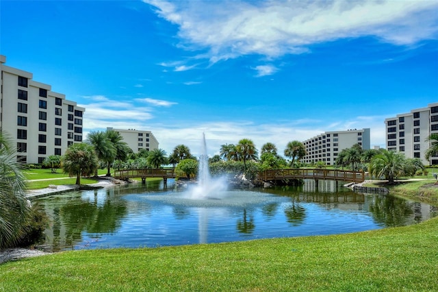 view of water feature