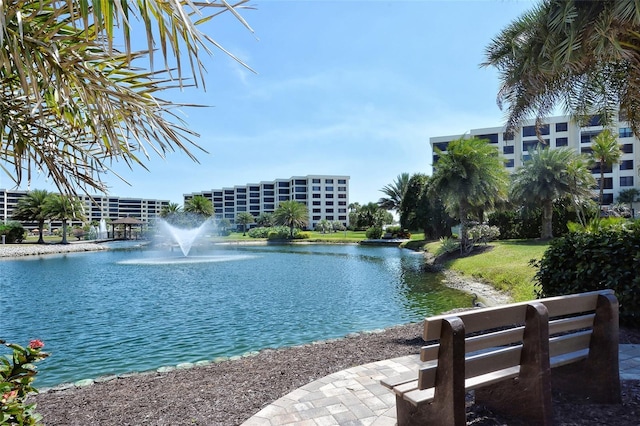 view of water feature