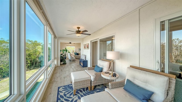 view of sunroom / solarium