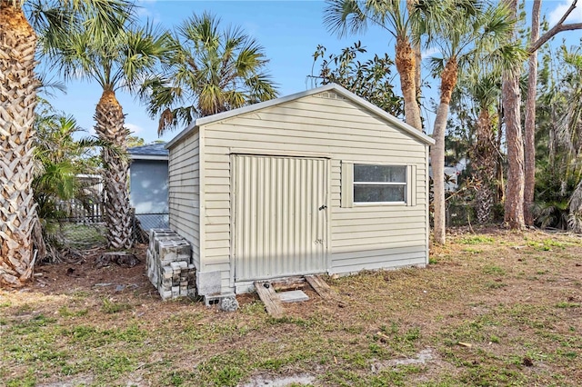 view of outbuilding