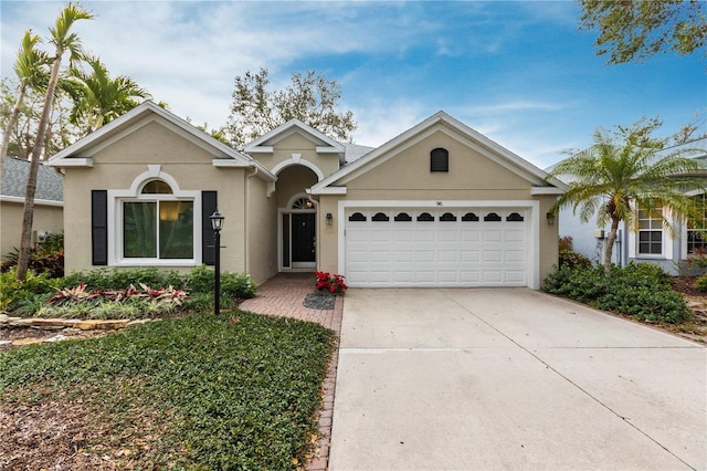 ranch-style house with a garage