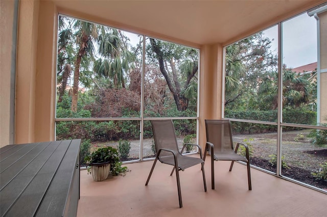 sunroom / solarium with a wealth of natural light